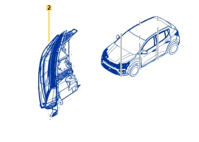 Far On Elektrıklı Motorlu Sıyah Sag Sandero 22- 260104820R